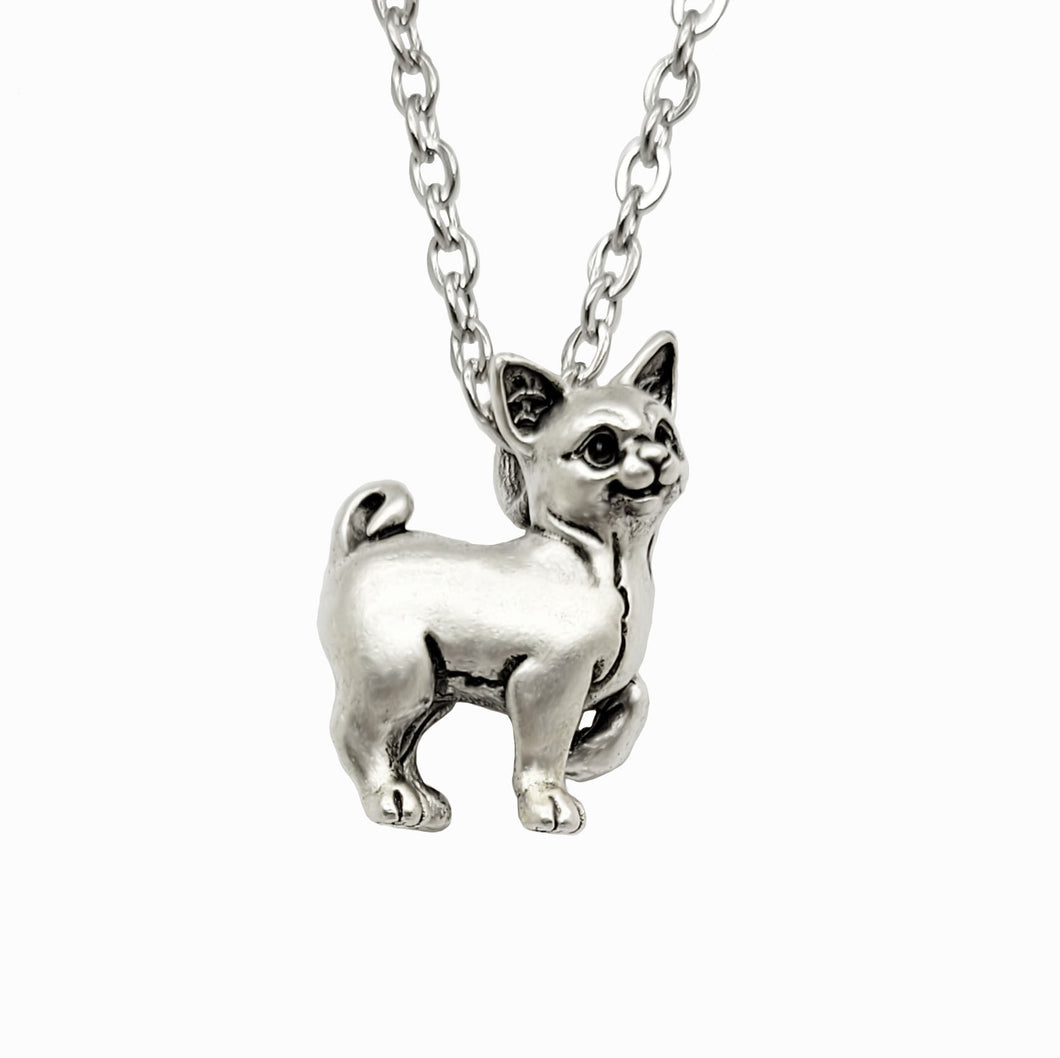 Chihuahua Pendant made in silver Plate