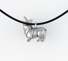 Load image into Gallery viewer, Corgi Dog Pendant in Sterling Silver
