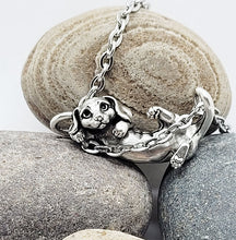 Load image into Gallery viewer, Dachshund Wiener Dog Pendant in Silver Plated Pewter

