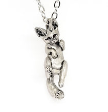 Load image into Gallery viewer, Fennec Fox Pendant in Sterling Silver
