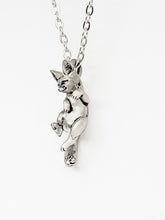 Load image into Gallery viewer, Fennec Fox Pendant in Sterling Silver
