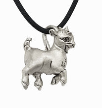 Load image into Gallery viewer, Goat Pendant in Silver Plated Pewter
