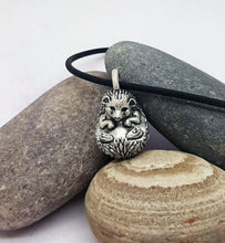 Load image into Gallery viewer, Hedgehog Pendant in Sterling Silver
