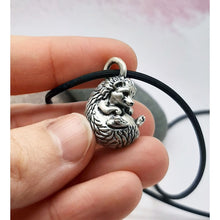 Load image into Gallery viewer, Hedgehog Pendant in Sterling Silver
