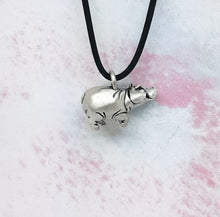 Load image into Gallery viewer, Hippo Pendant in Sterling Silver

