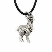 Load image into Gallery viewer, Llama / Alpaca Pendant in Sterling Silver
