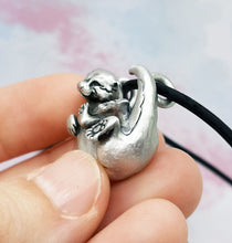 Load image into Gallery viewer, Otter Pendant in Silver Plated Pewter

