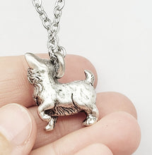 Load image into Gallery viewer, Yorkie / Terrier Pendant made in Silver plate

