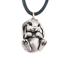 Load image into Gallery viewer, Bunny Rabbit Pendant in Sterling Silver
