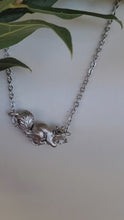 Load and play video in Gallery viewer, Squirrel Pendant in Silver Plated Pewter
