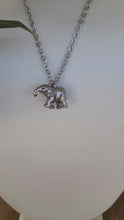 Load and play video in Gallery viewer, Elephant Pendant in Silver Plated Pewter
