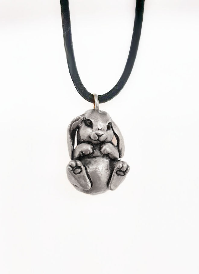 Bunny Rabbit Pendant in Sterling Silver – The Sparkling Pebble