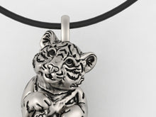 Load image into Gallery viewer, Tiger Cub Pendant in Sterling Silver
